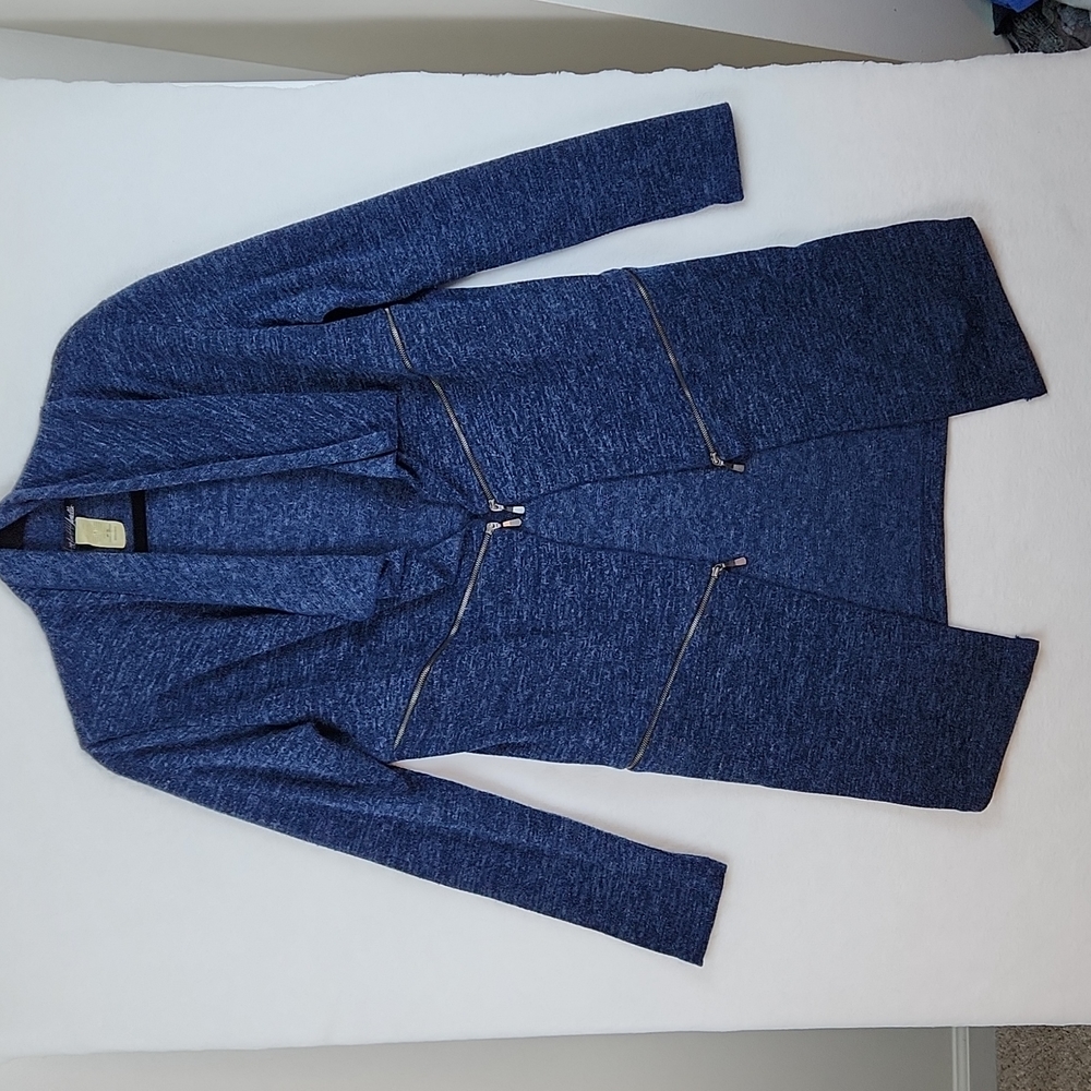 Ariella Women's Open Front Cardigan Blue Size Medium